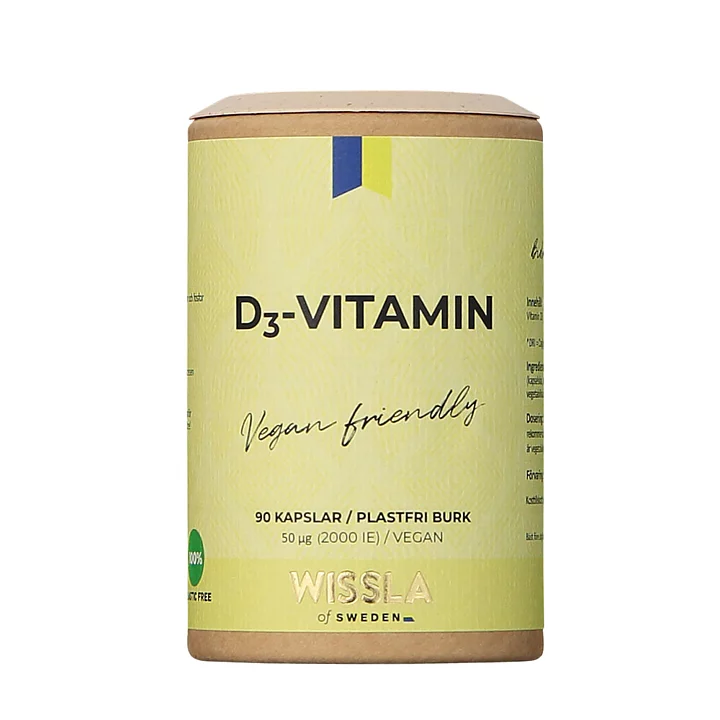 Vegansk D3-vitamin 90 kapslar Wissla