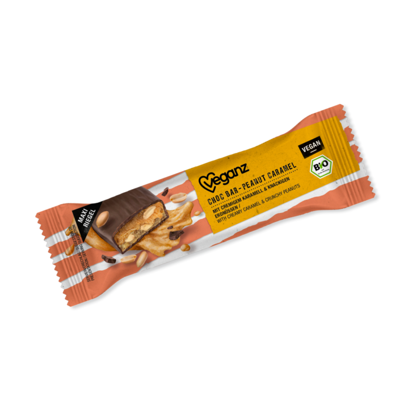 Vegansk Chokladbar Peanut Caramel 50g Veganz