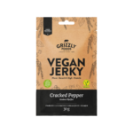 Vegansk Beef Jerky Cracked Pepper 30g Grizzly Foods